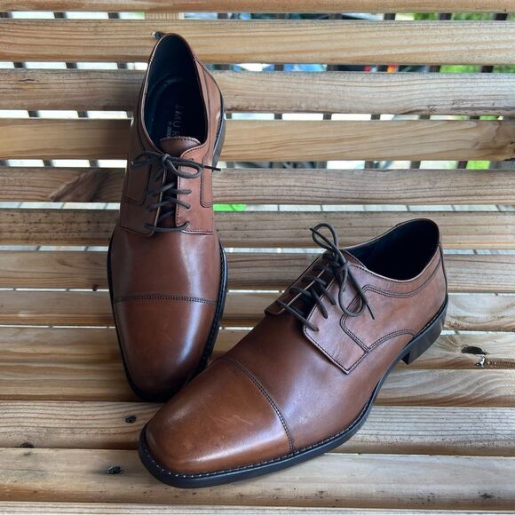 Johnston & Murphy Novick Cap Toe Oxfords Men’s Size 13 - Picture 2 of 16